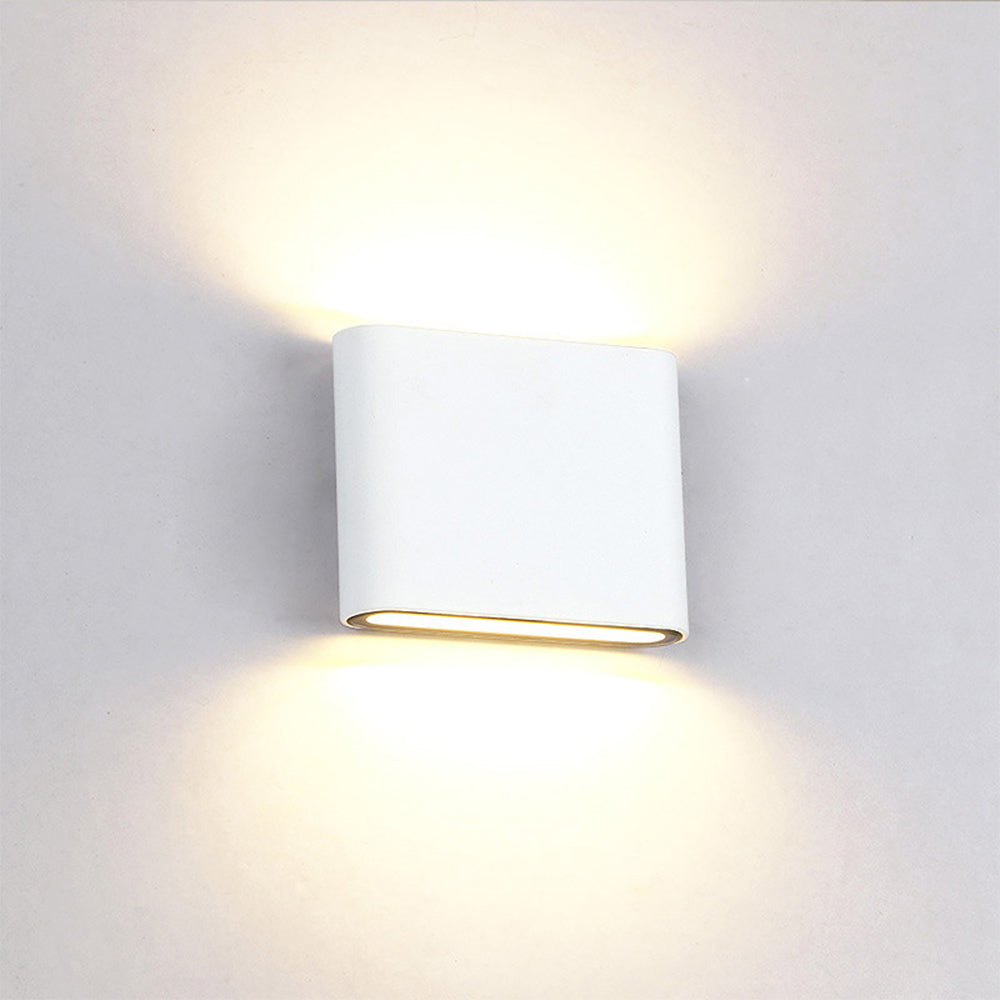Moderne wasserdichte Außenlampe – Aluminium-Wandlampe mit Auf- und Abwärtslicht, IP65