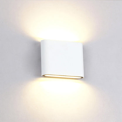 Moderne wasserdichte Außenlampe – Aluminium-Wandlampe mit Auf- und Abwärtslicht, IP65
