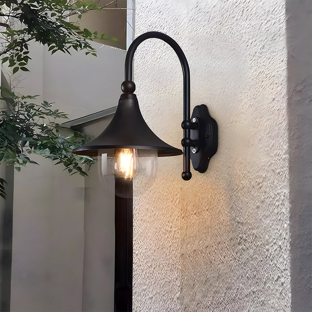 IP54 Vintage Zwarte Buitenwandlamp – Klassiek Lantaarnontwerp voor Buiten