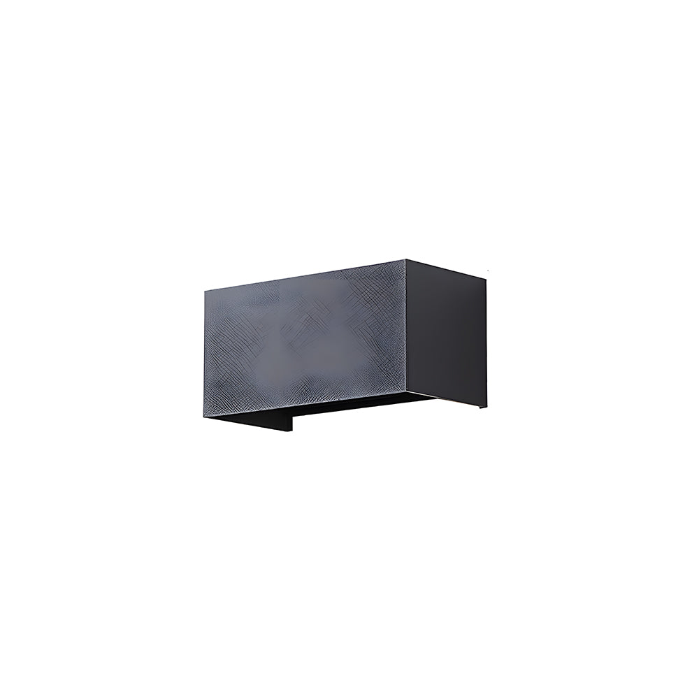 LED Rectangle Black Outdoor Wall Lamp IP65