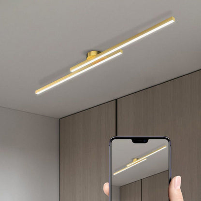 Moderne Aluminium LED Plafondlamp – Minimalistisch Semi-Flush Design voor Woonkamer of Hal