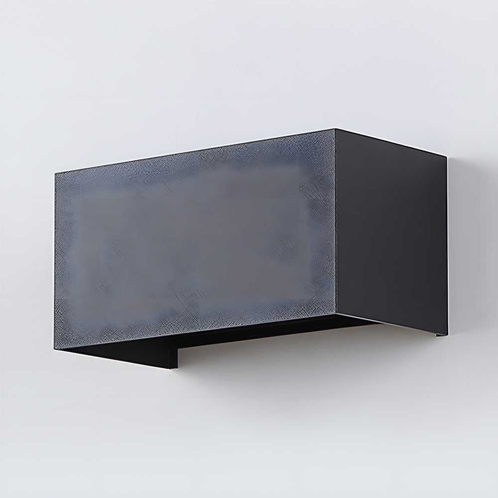 LED Rectangle Black Outdoor Wall Lamp IP65