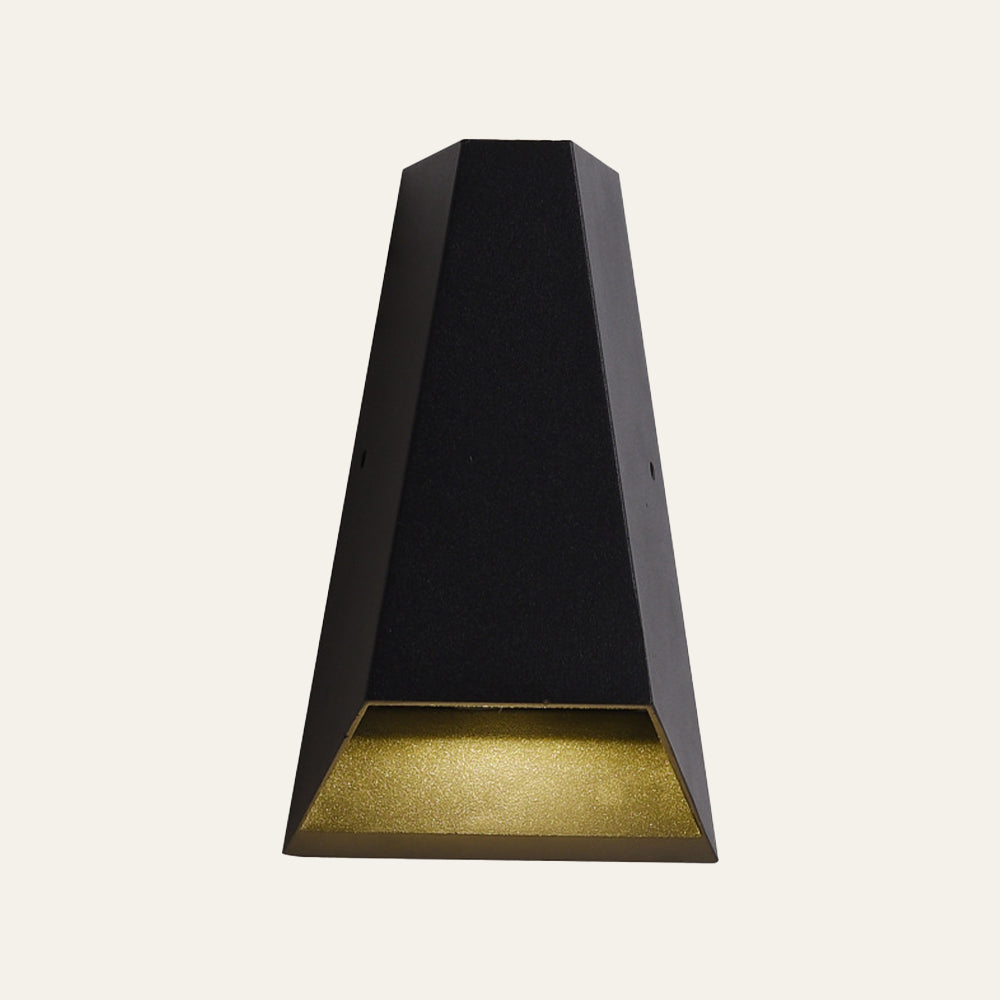 IP65 Geometric Modern Aluminum Black LED Outdoor Wall Lights
