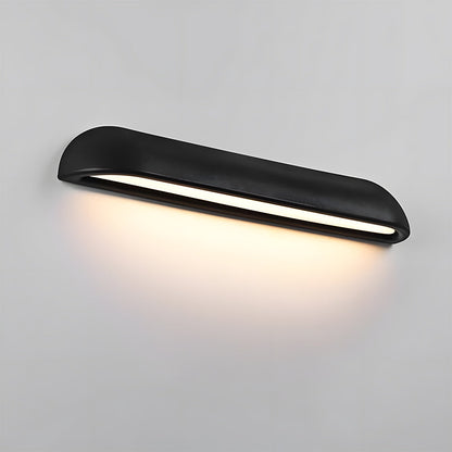 Nordische einfache schwarze LED-Außenwandleuchte