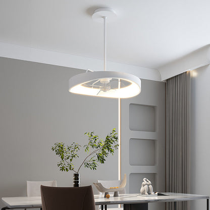 Minimalismus Eisen Weiß Deckenventilator mit Licht