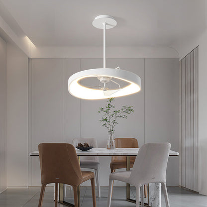 Minimalismus Eisen Weiß Deckenventilator mit Licht