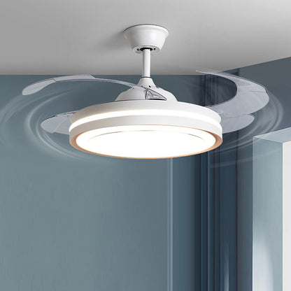Metal LED Remote Control Ceiling Fan With Light