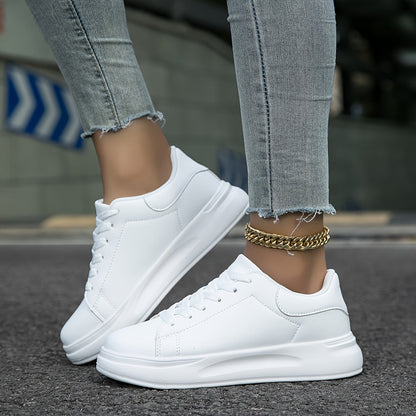 Dames Sneakers van Wit Leer – Tijdloos, Comfortabel & Veelzijdig