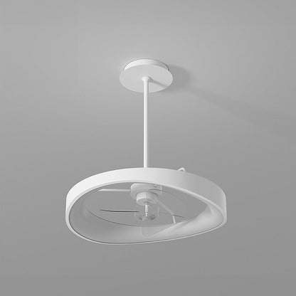 Minimalismus Eisen Weiß Deckenventilator mit Licht