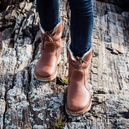 Wasserdichte Winterstiefel mit Wollfutter – Komfort & Stil für kalte Tage