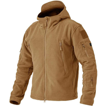 Winddichte Outdoor Fleecejas voor Heren met Anti-Diefstalzakken