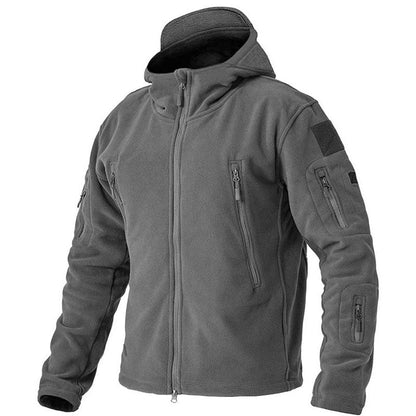 Winddichte Outdoor Fleecejas voor Heren met Anti-Diefstalzakken