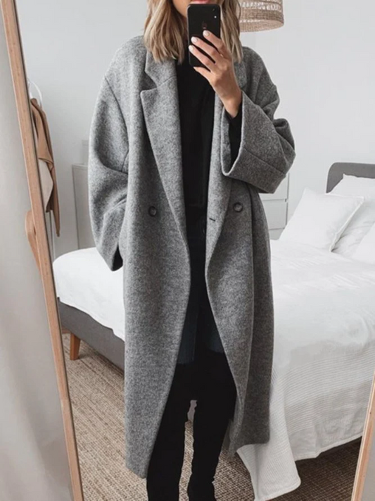 Lange Klassieke Winterjas voor Dames | Perfect voor Herfst en Winter