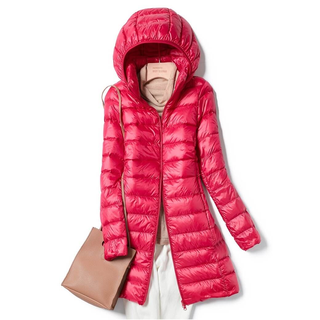 Ultralichte Dames Winterjas met Afneembare Capuchon – Stijlvol en Comfortabel