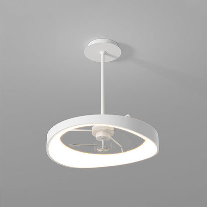 Minimalismus Eisen Weiß Deckenventilator mit Licht