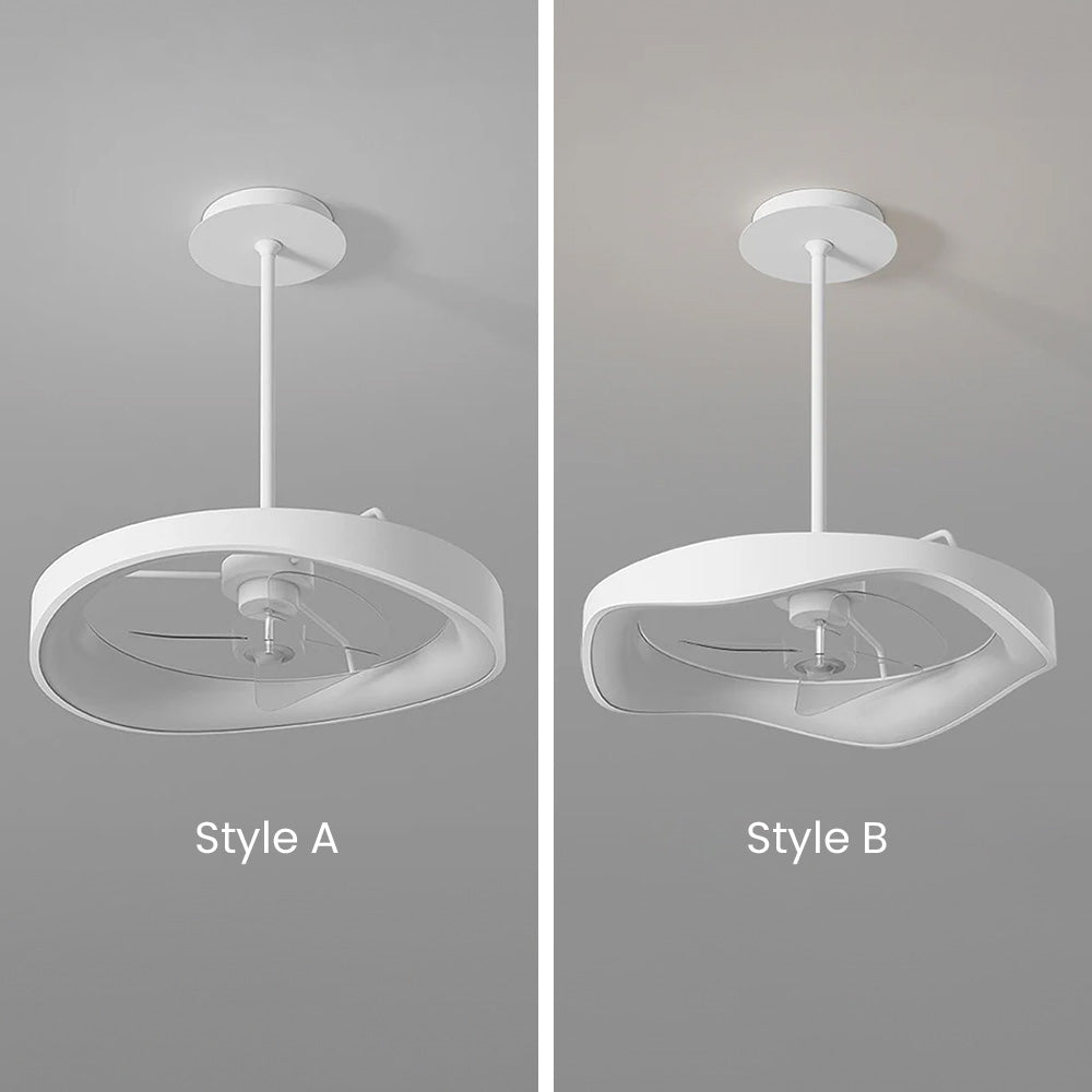 Minimalismus Eisen Weiß Deckenventilator mit Licht