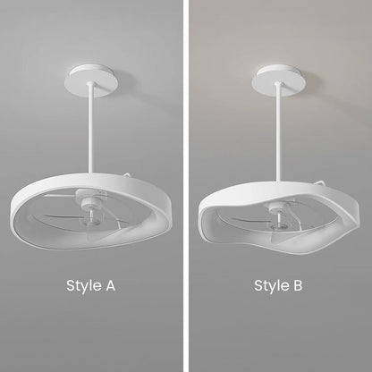 Minimalismus Eisen Weiß Deckenventilator mit Licht