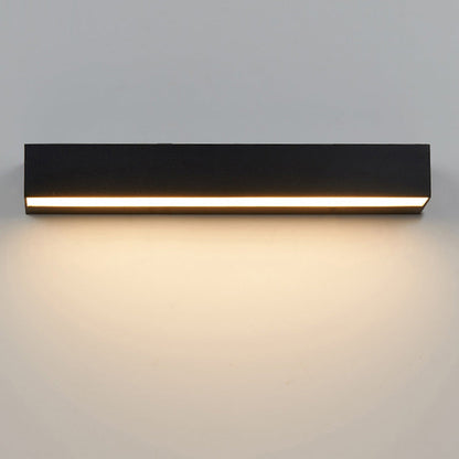 Minimalistische Wasserdichte Aluminium Schwarze LED Außenwandlampe – IP65