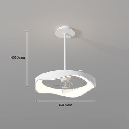 Minimalismus Eisen Weiß Deckenventilator mit Licht