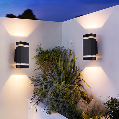 Modern IP65 Black Up Down Outdoor Wall Light