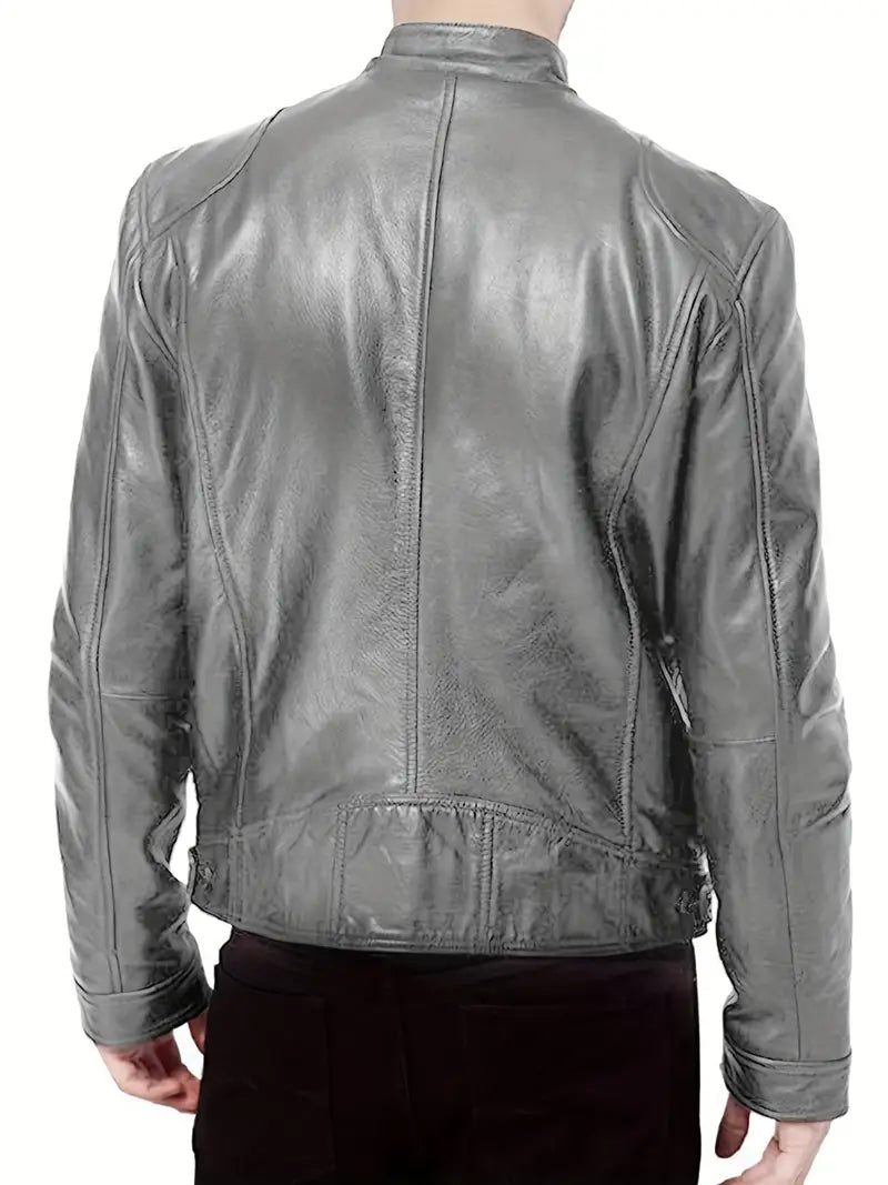 Heren Leren Jas - Tijdloze Stijl met Moderne Touch