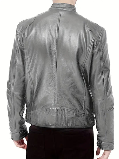 Heren Leren Jas - Tijdloze Stijl met Moderne Touch