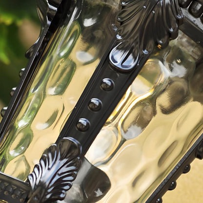 Vintage Wandlamp voor Buiten – Aluminium & Glas – Klassiek Ontwerp – E27 Fitting – Voor Tuin, Gevel of Veranda