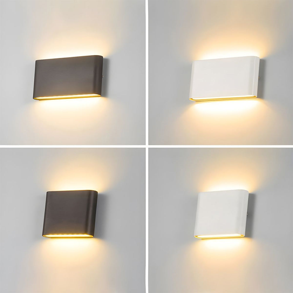 Moderne wasserdichte Außenlampe – Aluminium-Wandlampe mit Auf- und Abwärtslicht, IP65