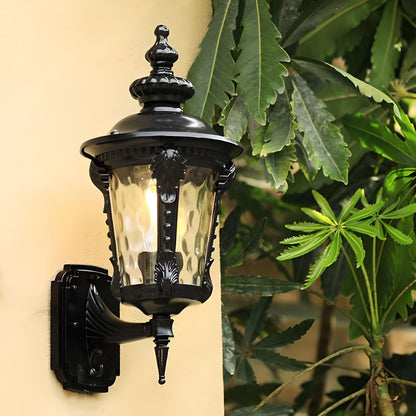 Vintage Wandlamp voor Buiten – Aluminium & Glas – Klassiek Ontwerp – E27 Fitting – Voor Tuin, Gevel of Veranda