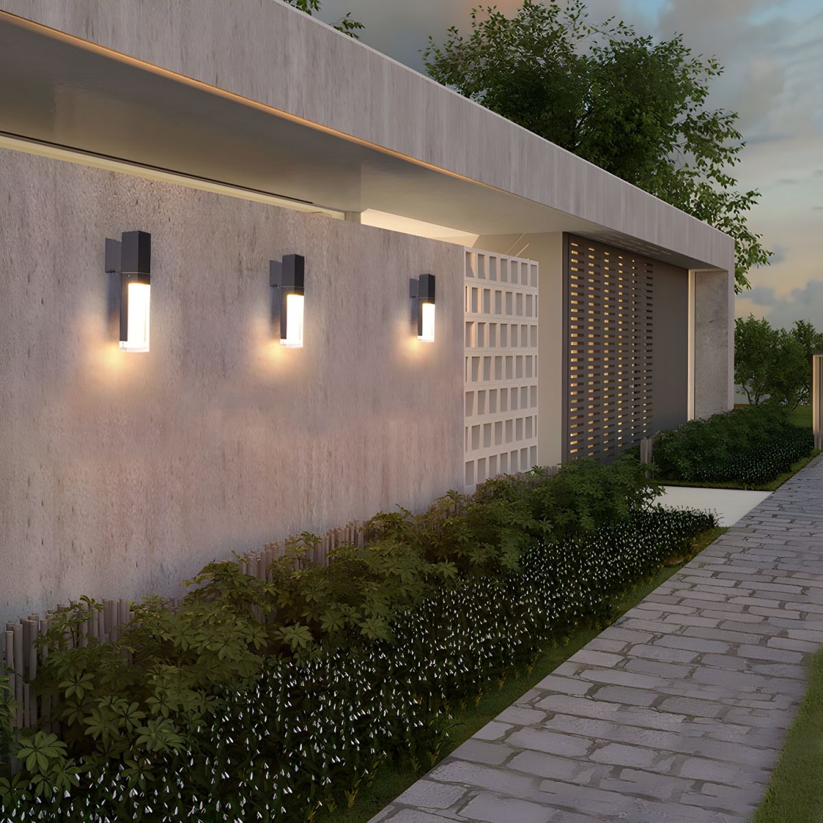 Moderne IP65 Außen LED Wandleuchte – Aluminium, Schwarz, Wasserdicht – Fassadenbeleuchtung für Garten und Terrasse