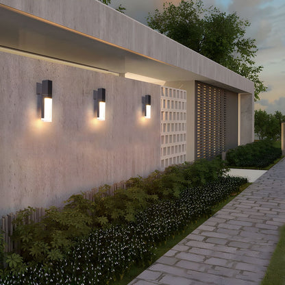 Moderne IP65 Außen LED Wandleuchte – Aluminium, Schwarz, Wasserdicht – Fassadenbeleuchtung für Garten und Terrasse