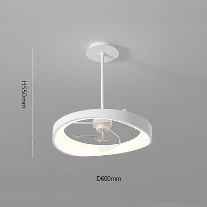 Minimalismus Eisen Weiß Deckenventilator mit Licht