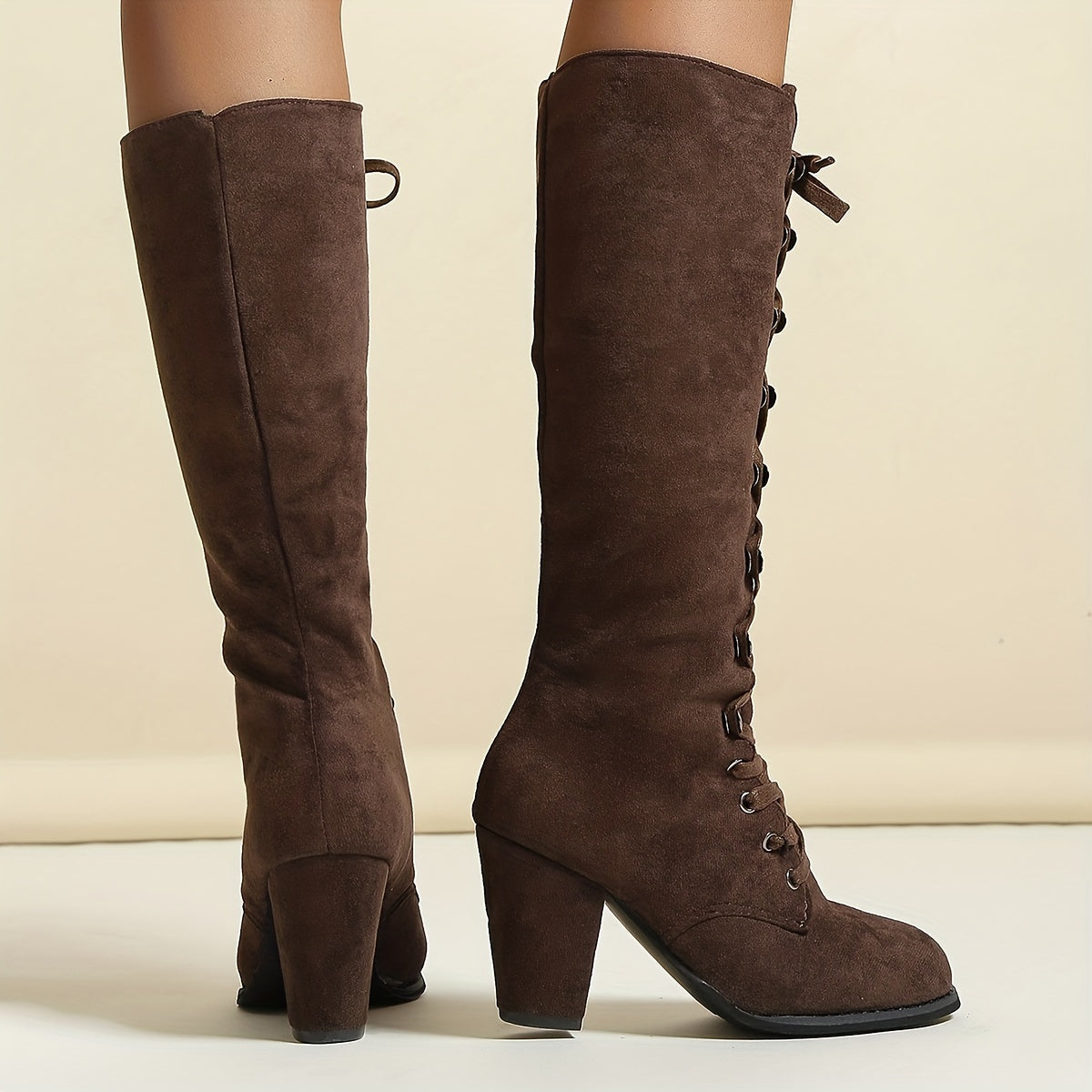 Dames Modieuze Kniehoge Laarzen - Warm en Trendy