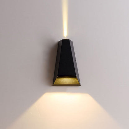 IP65 Geometric Modern Aluminum Black LED Outdoor Wall Lights