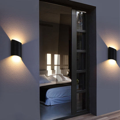 Functionele Waterdichte Aluminium Zwarte LED Buitenwandlamp – IP65