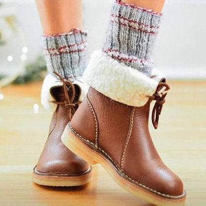Wasserdichte Winterstiefel mit Wollfutter – Komfort & Stil für kalte Tage