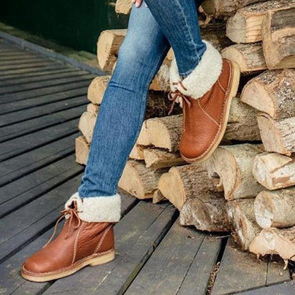 Wasserdichte Winterstiefel mit Wollfutter – Komfort & Stil für kalte Tage