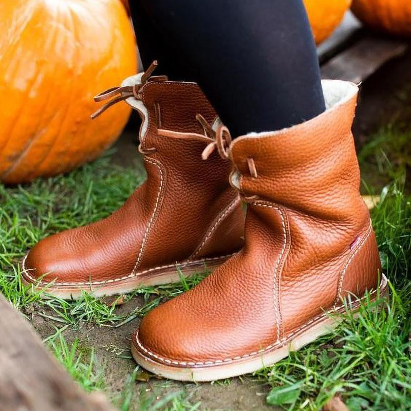 Wasserdichte Winterstiefel mit Wollfutter – Komfort & Stil für kalte Tage