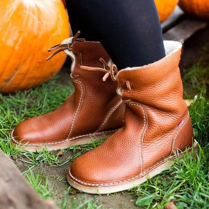 Wasserdichte Winterstiefel mit Wollfutter – Komfort & Stil für kalte Tage