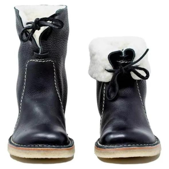 Wasserdichte Winterstiefel mit Wollfutter – Komfort & Stil für kalte Tage