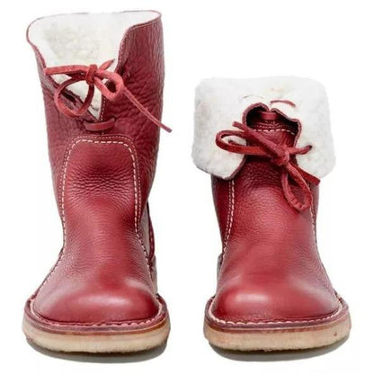 Wasserdichte Winterstiefel mit Wollfutter – Komfort & Stil für kalte Tage
