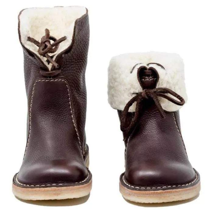 Wasserdichte Winterstiefel mit Wollfutter – Komfort & Stil für kalte Tage