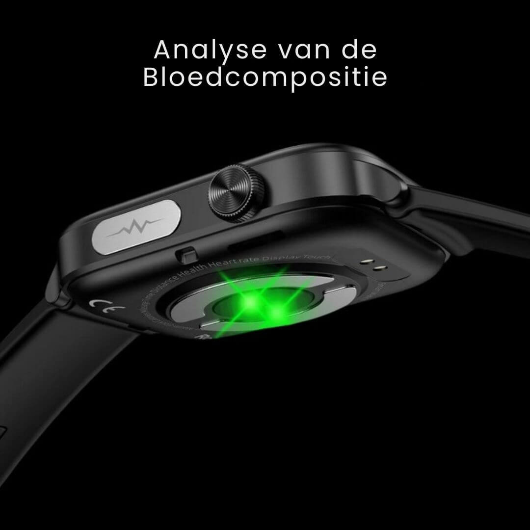 GlucoCare SOS - met SOS-functie incl. valdetectie & gecertificeerde bloedsuikermeting (2025) - Origineel