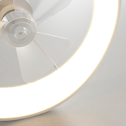 Minimalismus Eisen Weiß Deckenventilator mit Licht