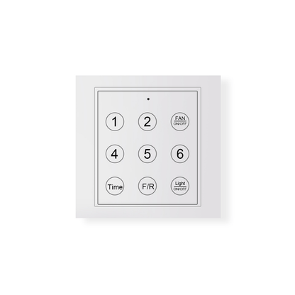 Noordse Houten Plafondventilator met LED
