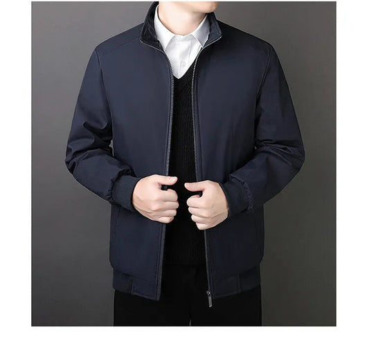Herren Winterjacke mit Stehkragen - Warm und Stilvoll
