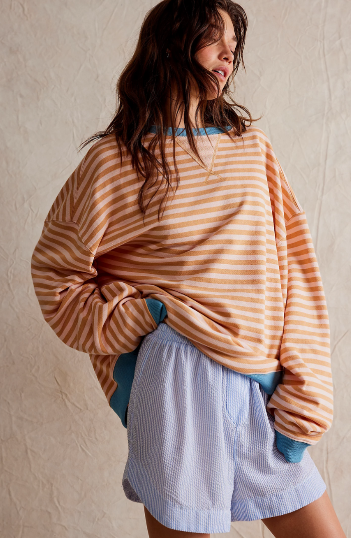 Oversized Gestreepte Damestrui – Comfortabel, Tijdloos & Stijlvol