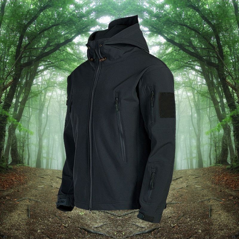 Wasserdichte Herren Outdoor Jacke – Winddicht & Funktionell mit Antidiebstahltaschen
