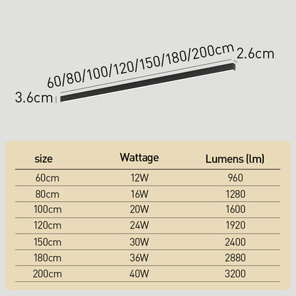 Moderne Minimalistische LED Plafondlamp – Langwerpig Design voor Woonkamer en Slaapkamer