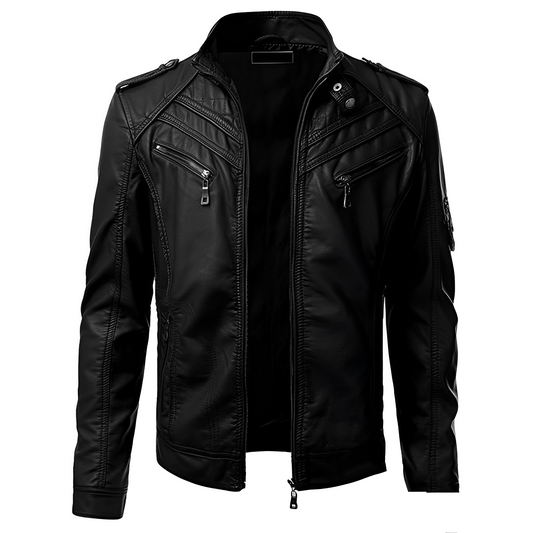 Luxe Leren Herenjack – Tijdloos & Comfortabel